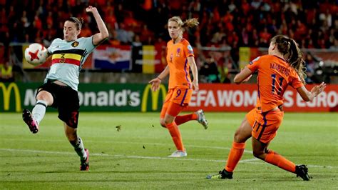 samenvatting nederland belgie dames voetbal